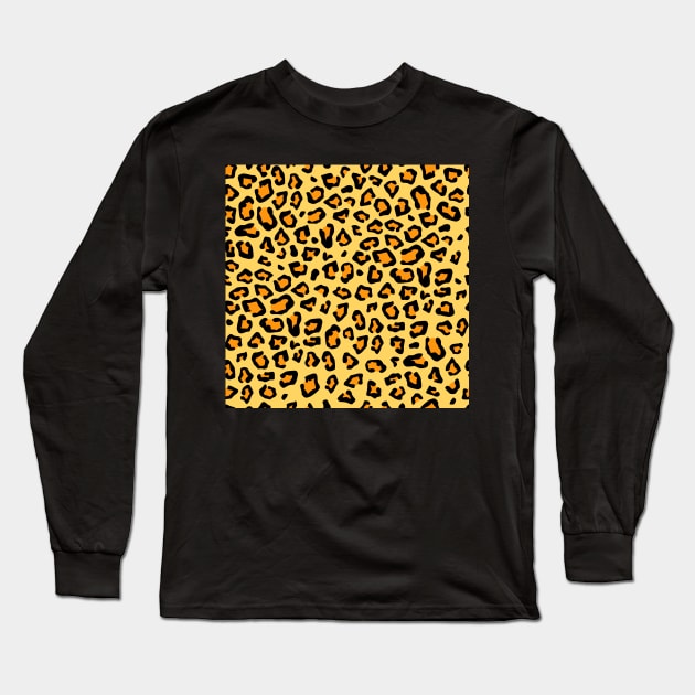 Cheetah Print Long Sleeve T-Shirt by machmigo